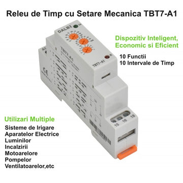 Releu de Timp, Interval și Mod pe Sina DIN / TBT7-A1