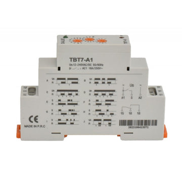 Releu de Timp TBT7-A1 cu Interval și Mod Reglabile pe Sina DIN – Soluție Fiabilă pentru Controlul Timpului în Aplicații Electrice