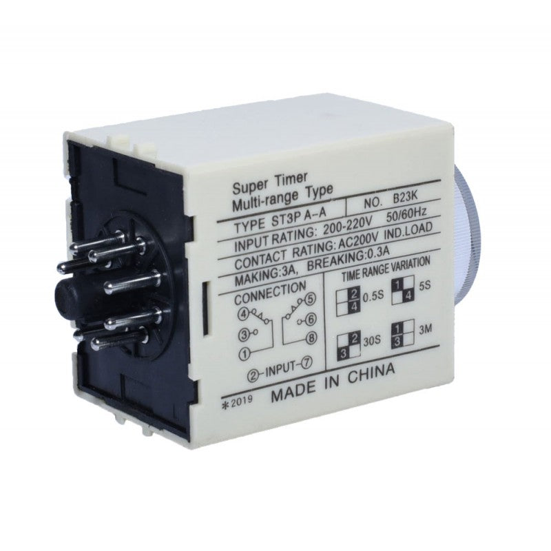 Releu de Timp (Temporizator Mecanic) 0,5s-5s-30s-3m - Frize