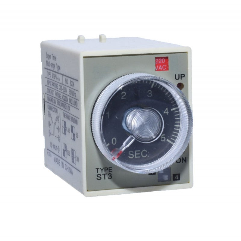 Releu de Timp (Temporizator Mecanic) 0,5s-5s-30s-3m - Frize