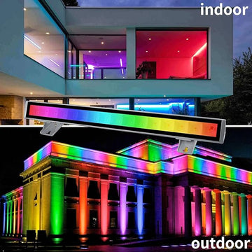Set 4 Proiectoare LED RGB Inteligente 18W cu Telecomandă și Aplicație – Rezistente la Apă pentru Interior și Exterior, Control prin Internet și Sincronizare Muzicală