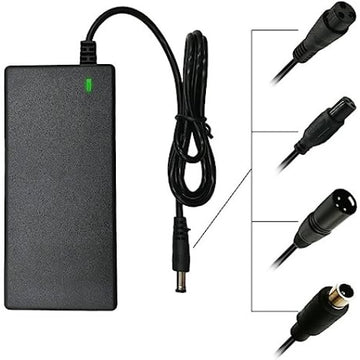 Incarcator Li-ion 12,6V/2A cu 5 Capete de Conectare Pentru Trotinete Electrice, Biciclete, Hoverboard, Scooter, Negru - Frize