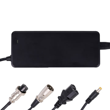 Incarcator Li-ion 54.6V/2A cu 4 Mufe de Conectare Pentru Trotinete Electrice, Biciclete, Hoverboard, Scooter, Negru - Frize