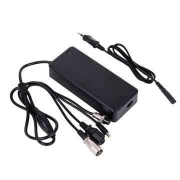 Incarcator Plumb Acid 14.4V/2A cu 4 Mufe de Conectare Pentru Trotinete Electrice, Biciclete, Hoverboard, Scooter, Negru - Frize