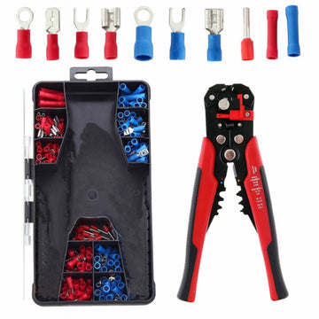 Set Clește 3 în 1 Dezizolat-Sertizat-Tăiat cu 200/Pcs Papuci - Model 1807