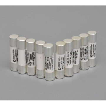 Siguranță Fuzibilă Fotovoltaică 32A 1000V DC Ø10x38mm - Set de 10 Bucăți pentru Sisteme Solare
