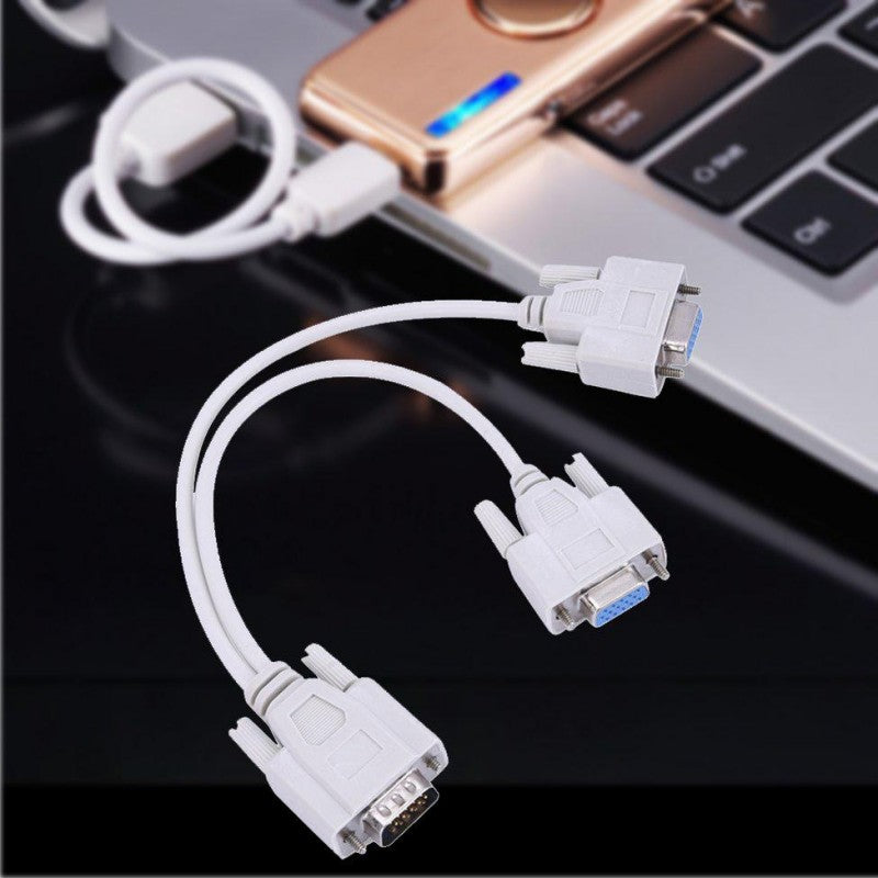 Spliter VGA Tata-2 VGA Mama/Alb - Frize