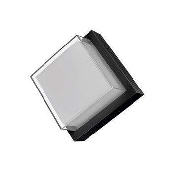 Kültéri LED fali lámpa, 160x160mm, 12W=75W, 3000K, meleg fény, 1080Lm, IP65