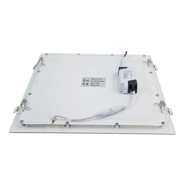 Négyzet alakú vékony Led Spot 300x300mm, 24W=200W, 6400K, hideg fény