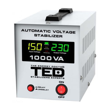 Stabilizator Retea MAXIM 1000VA AVR LCD 2 Iesiri SHUKO TED000040
