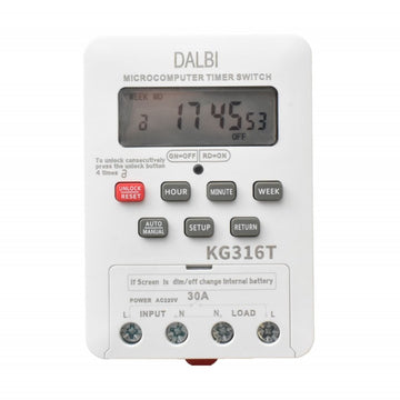 Timer Digital cu Microcomputer KG316T pentru Automatizări - Control Precise pentru Proiecte de Iluminat și Ventilație