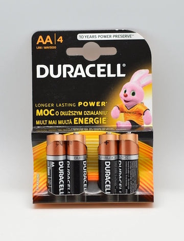 Bateri Alkaline Duracell R6 AA , 4buc/set