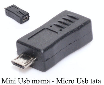 Adaptor Micro USB tata la Mini USB mama - Frize