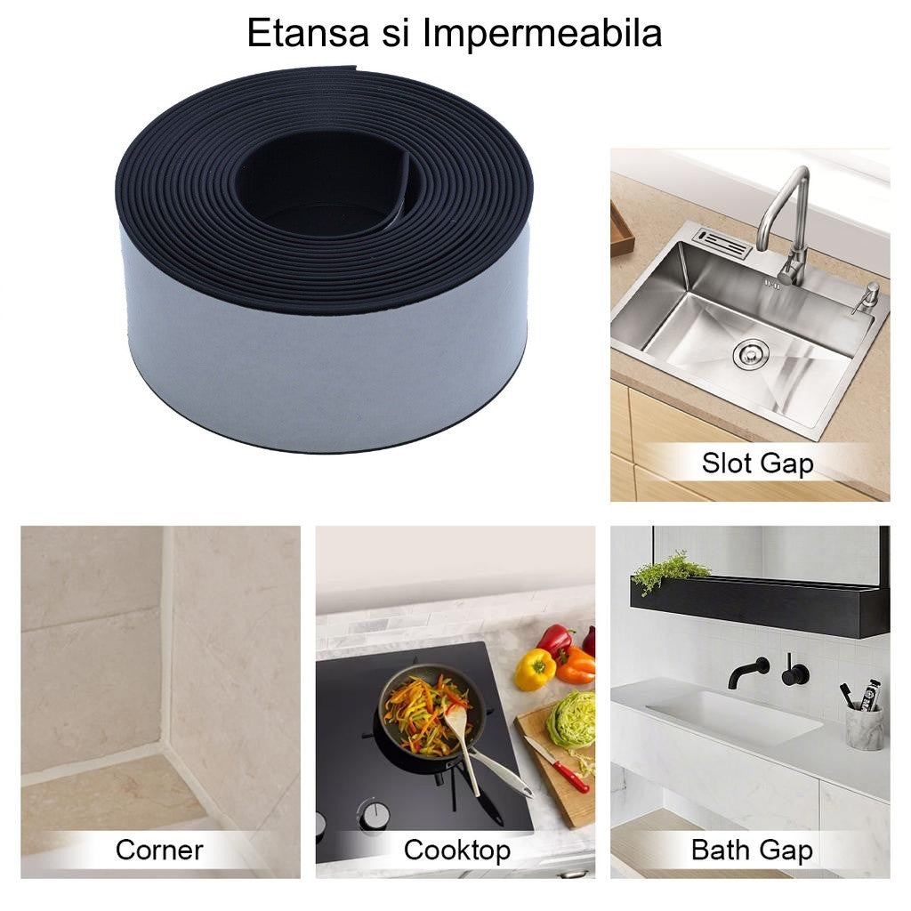 Banda de Etanșare Neagră 3,8 x 320 cm - Frize