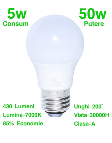 Bec Led 5W/7000K cu E27 - Frize