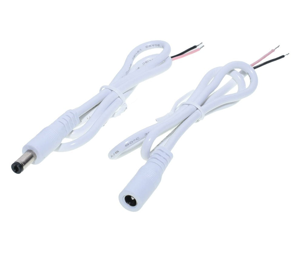 Cablu Alb DC 2,1mm, Set Mama-Tata - Frize