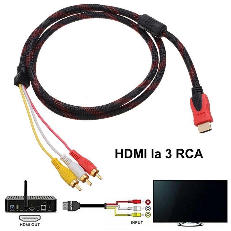 Cablu HDMI-3 RCA Audio AV/1,5m - Frize