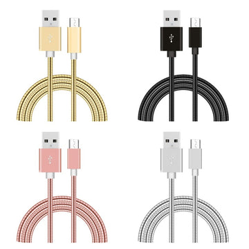 Cablu USB - Micro Metalic, Lungime 100 cm/D8-55 - Frize