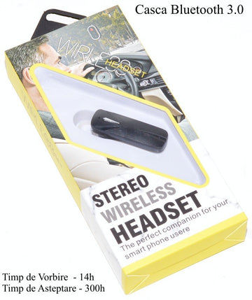 Casca Bluetooth Headset Wireless - ST - Frize