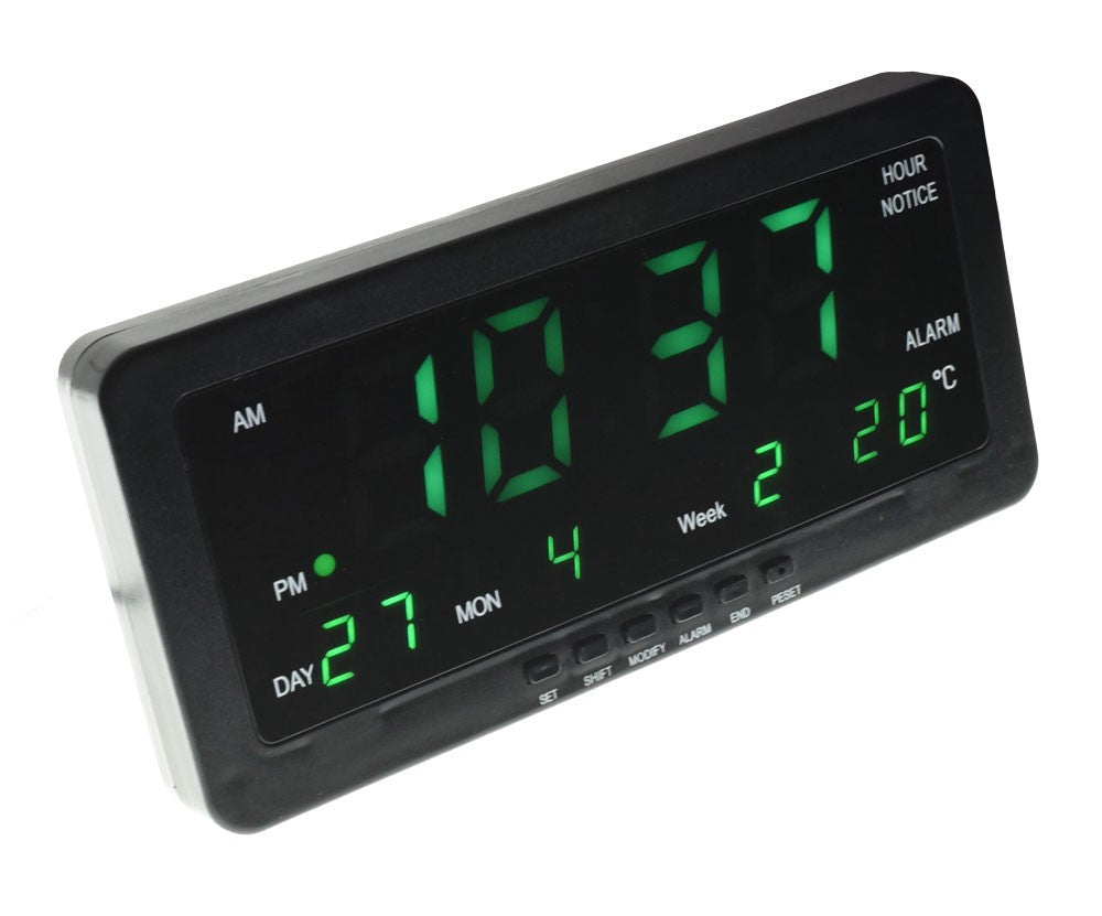 Ceas 1008 Led Verde 28,8 x 11,2 x 4,5 cm - Frize