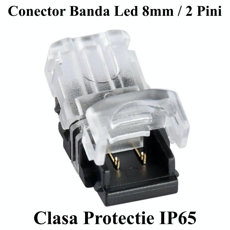 Conector Banda Led 8mm 2 Pini - 2 Fire - Frize
