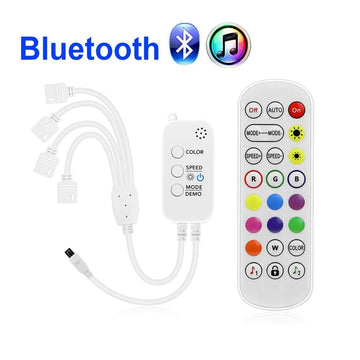 Controler RGB 4-1 cu Bluetooth si Telecomanda - Frize