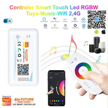 Controler Smart Touch Led RGBW,Tuya-Music-Wifi 2,4G - Frize
