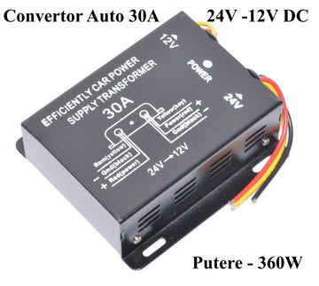 Convertor Auto de Tensiune 24V-12V DC/30A - Frize