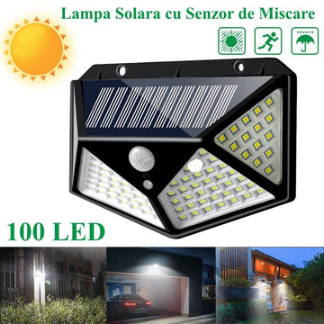 Lampa de Perete Solara 100 Led + Senzor - Frize