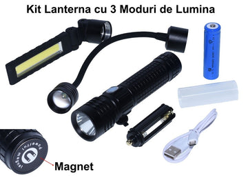 Lanterna Kit 3 în 1 cu Led - Frize