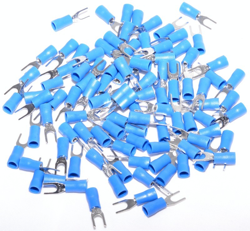 Papuc Electric tip Furca ø 4mm Albastru ,100B/Set - Frize