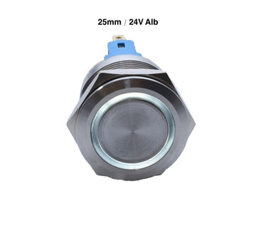 Push Buton 25mm/24V Led Alb - Frize