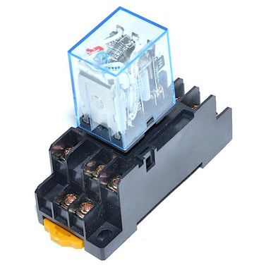 Releu 12V DC, Elecromagnetic 11 Pini cu Soclu - Frize
