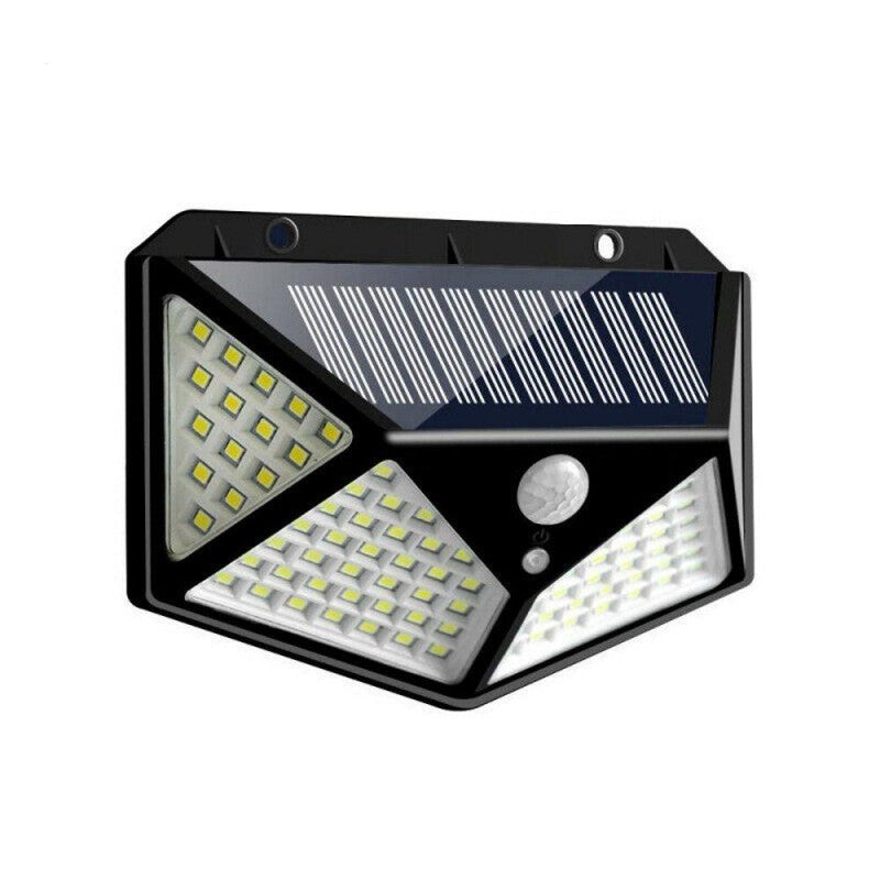 LED projektor napelemmel, mozgásérzékelővel 100 LED