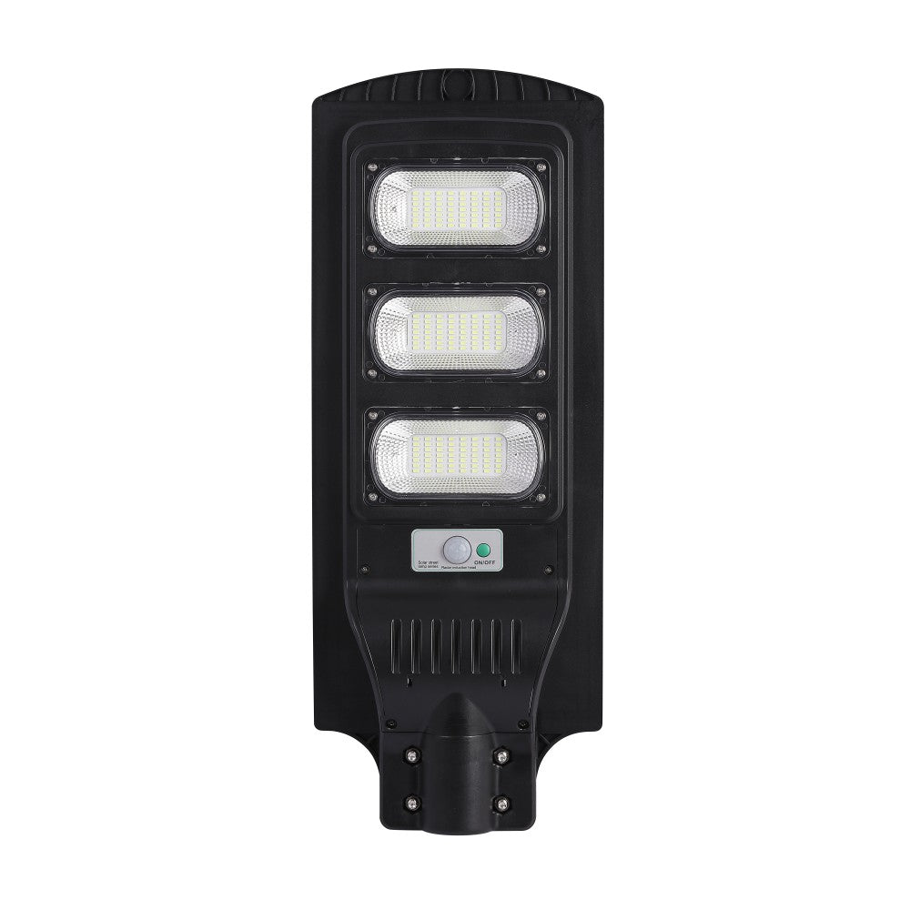 Corp Stradal cu Panou Solar Monocristalin Integrat 150W și Telecomandă - Iluminare LED 6500K pentru Spații Exterioare