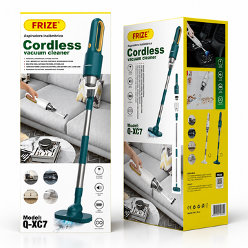 Aspirator Vertical fără Fir Frize Q-XC7, 2 în 1, Aspirator de Mână Detașabil, Ușor și Compact, pentru Casă și Mașină