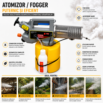 Atomizor Profesional 1.5L pentru Afumătoare Albine – Dispozitiv de Pulverizare pentru Apicultură și Protecția Coloniilor de Albine