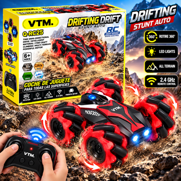 Mașină cu Telecomandă  – Drift 360°, 4x4, Roți Omnidirecționale, Lumini LED, Control 2.4GHz, Off-Road