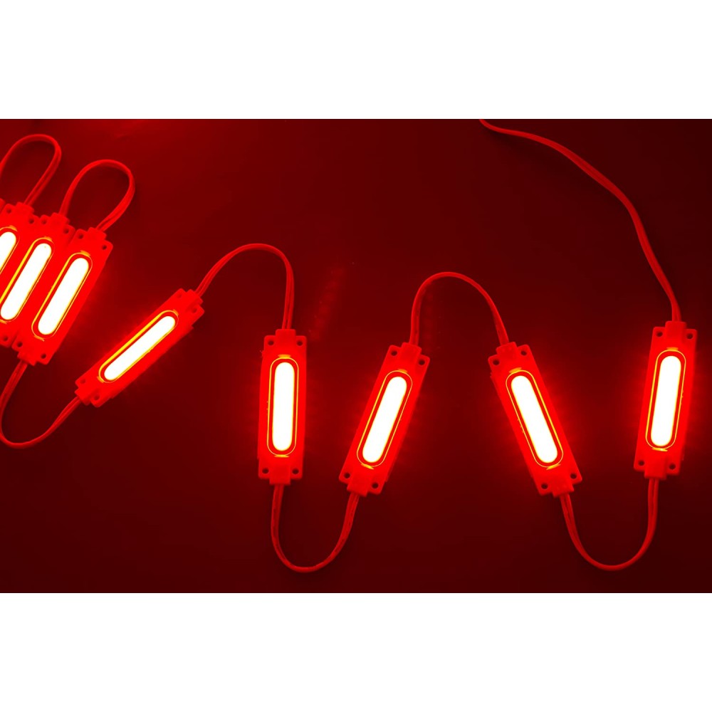 RED COB LED modul 6 db LED 2W/150lm 12V IP65