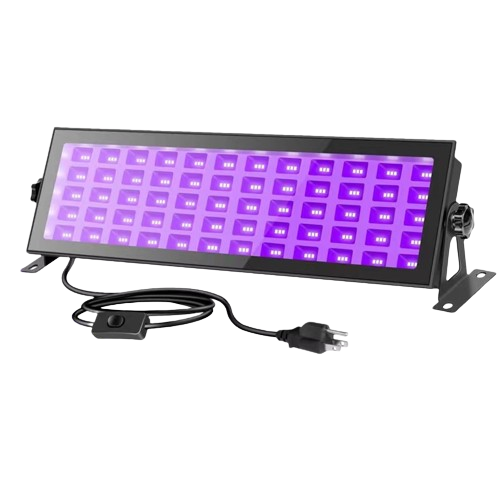 LED projektor UV fénnyel, beltéri/kültéri, vízálló, 145 W, fekete