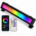 Intelligens RGBCW LED projektor, Alkalmazás, Beltéri/Kültéri, Vízálló, Vezérlés telefonról interneten keresztül, Zene szinkronizálás, Távirányító, Fény programozási mód, 30 W, Fekete