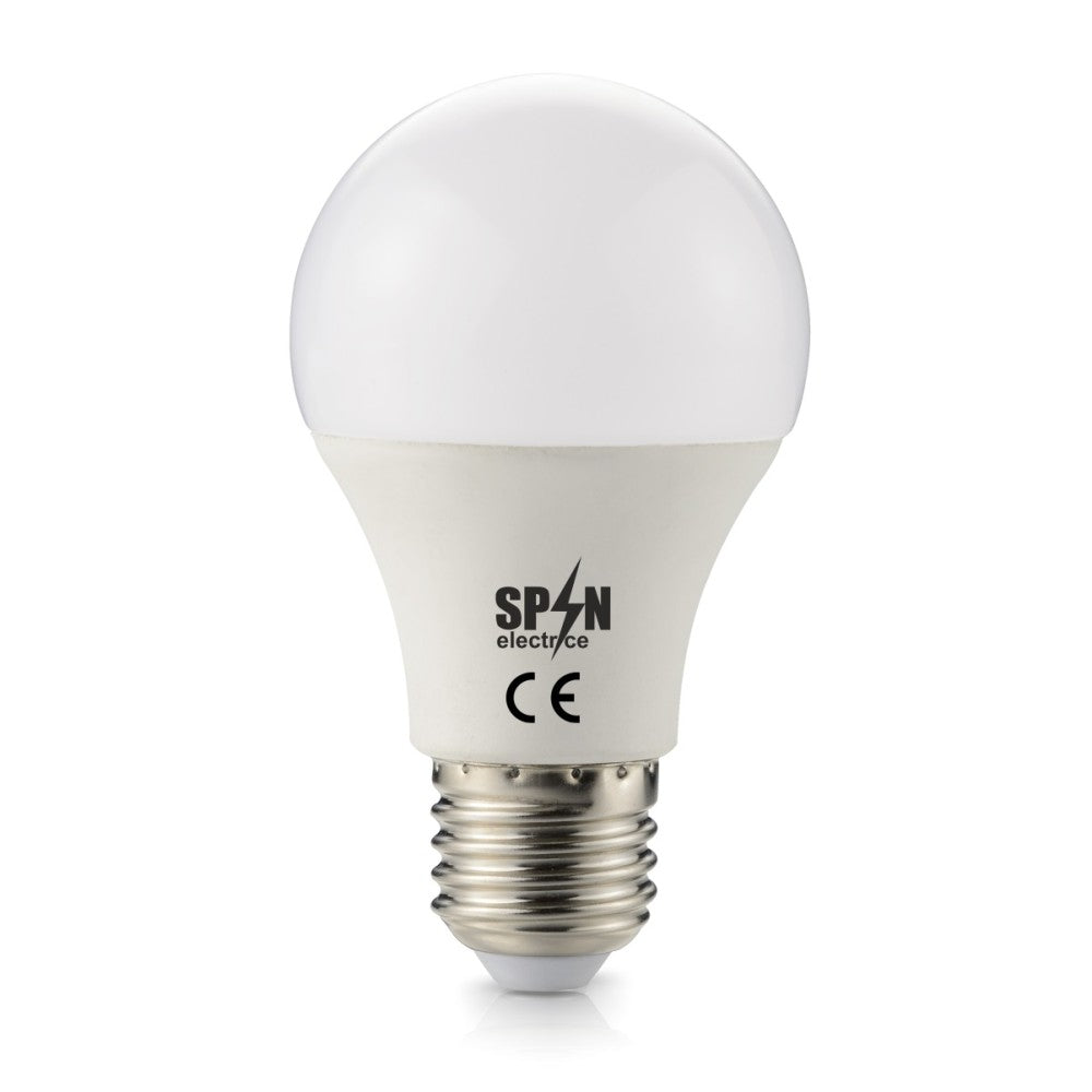 Led izzó E27, gömb A60 modell, 6W=45W, 6400K, hideg fény, 24V DC, 420Lm