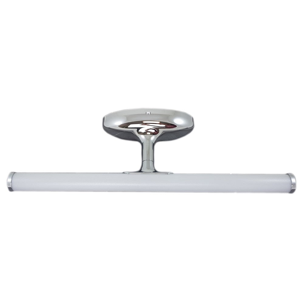 Rozsdamentes acél fürdőszoba LED ház, 6W, 6500K, hideg fény, IP44 védelemmel, 400mm
