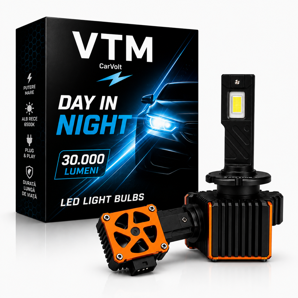 Becuri LED D2S – 300W, 30.000 Lumeni, Alb Rece 6500K , Plug&Play