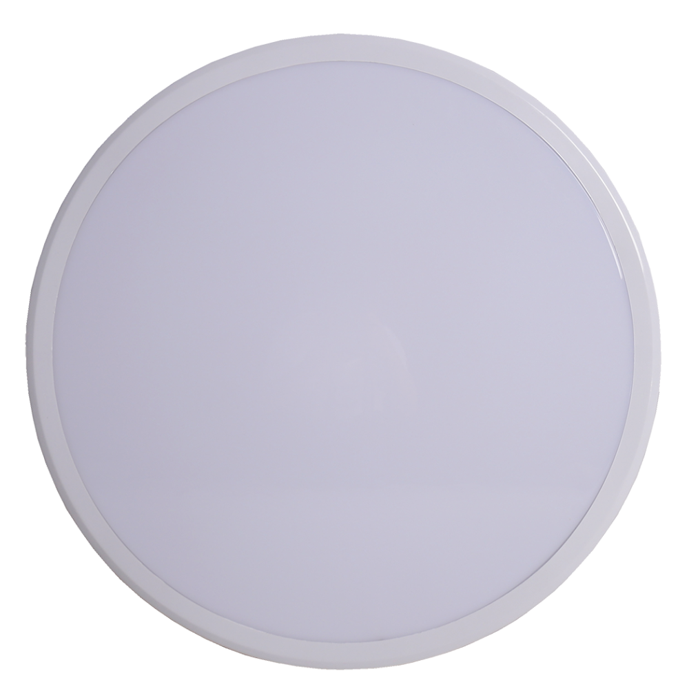 Plafonieră Rotundă de Exterior IP65 Albă 300mm, 24W (Echivalent 200W) cu Lumină Rece 6500K – Iluminat Eficient pentru Terase și Grădini