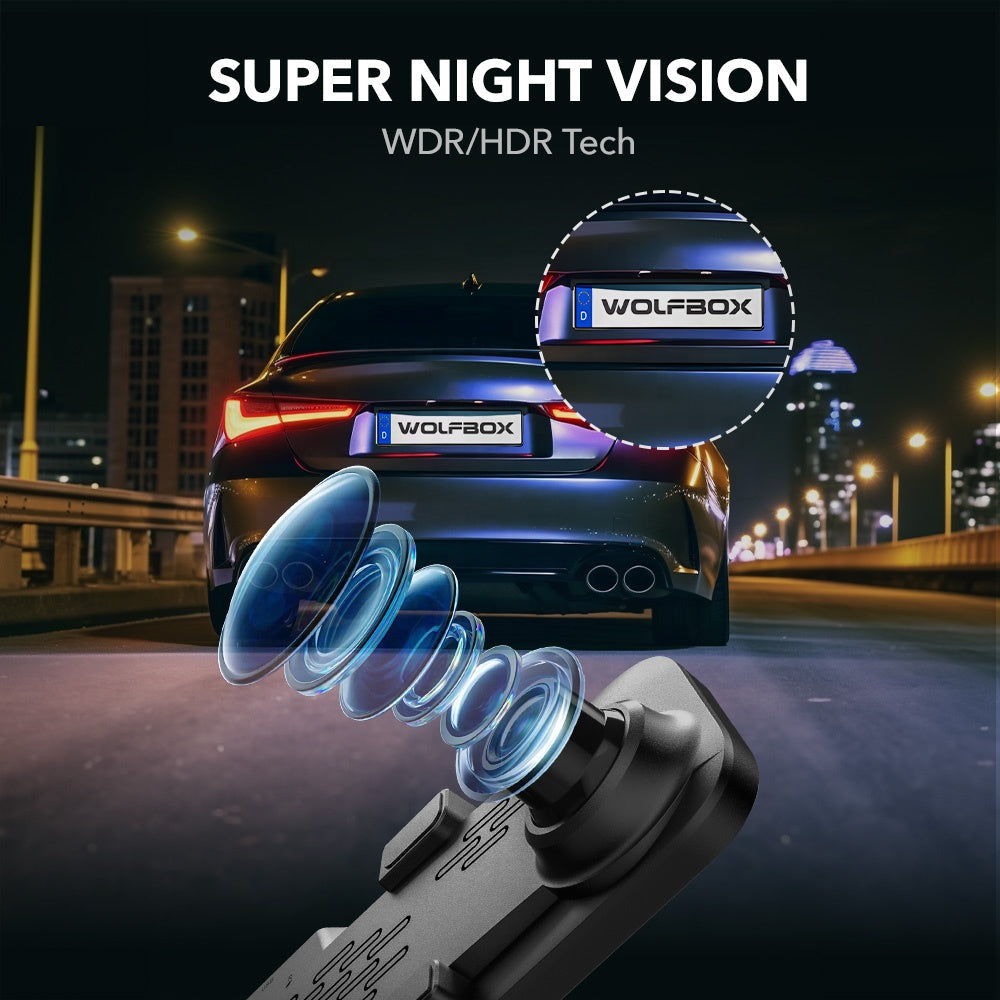 Oglindă Retrovisoare cu Cameră Auto Duală Față + Spate, Dash Cam Full HD, Ecran Touch 10″, Cameră Marșarier Impermeabilă, Night Vision, Înregistrare în Buclă