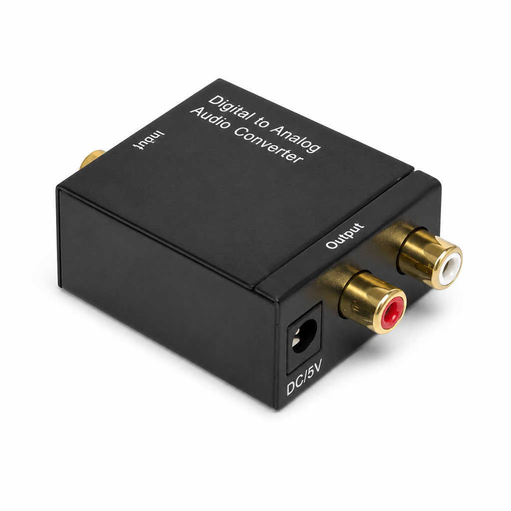 Convertor Audio Digital la Analog pentru Transmitere Sunet de Înaltă Calitate - Soluție Ideală pentru Sistemele Audio Acasă și Birou