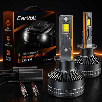 Becuri LED Auto H7 240W 24000LM cu Adaptor Inclus – Set LED Faruri Super Bright 6000K Alb Rece, CANBUS, Răcire Activă