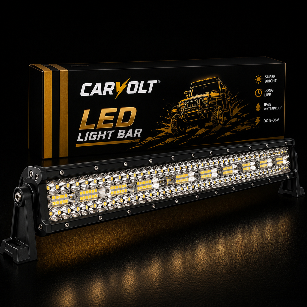 Bara LED Auto Dreaptă 106cm 260W Osram – Iluminare Off-Road Super Luminoasă cu 3 Rânduri, Rezistentă la Apă și Șocuri pentru SUV, Camioane, ATV și Bărci