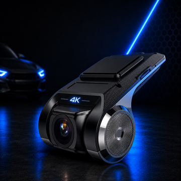 Cameră Auto 4K UHD de Bord / Trafic , Ecran IPS, Night Vision, G-Sensor, Detectare Mișcare, Loop Recording, Unghi 170°